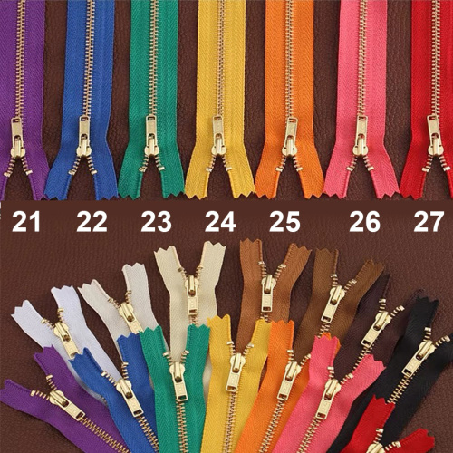 Молния металлическая №3 17 см зубья под золото YKK Япония фото 5