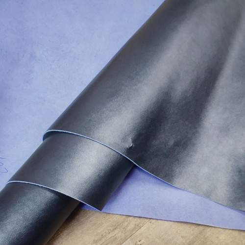 Кожа КРС 1,0 мм с покр. Темно-синий перламутр Италия фото 4