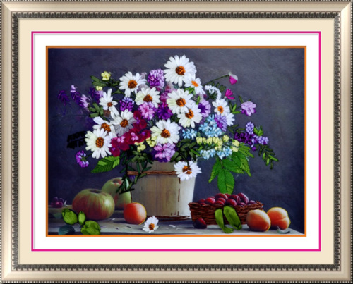 Набор для вышивки лентами Летний этюд   - фото товара