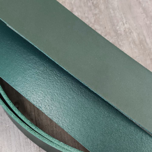 Заготовка для ремня раст. дубл. 39 мм толщ. 2,9 мм Темно-зеленый Италия  ZR_RD885 - фото товара фото 2