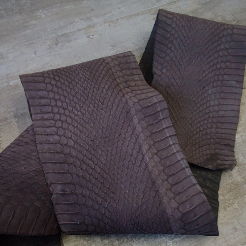 Кожа Питона 0,30 мм коричневый/бежевый фото 13