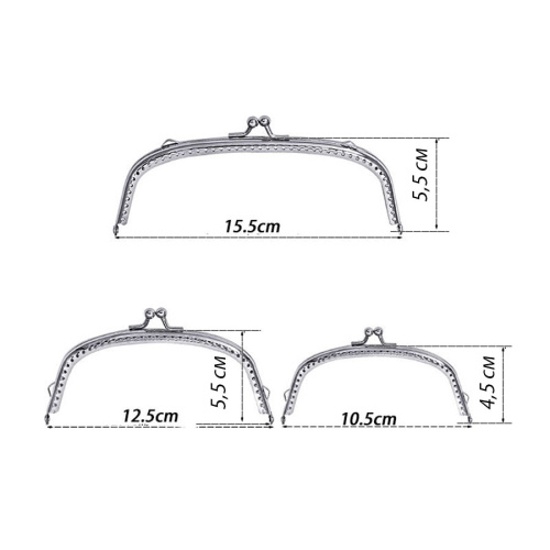 Фермуар пришивной серебро 10-15 см фото 6