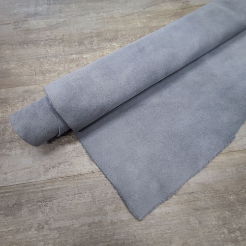 Кожа велюр 1,8 мм Светло-серый фото 3