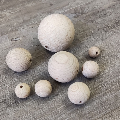 Бусины деревянные Бук 12-40 мм Бусины деревянные Бук 12-40 мм