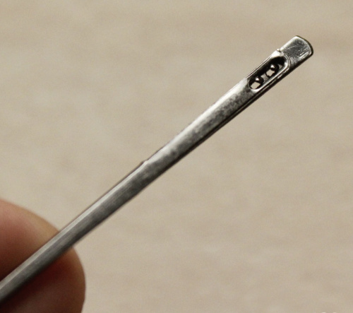 Иглы плоские с двумя защипами для кожи  IKL 001 - фото товара фото 2