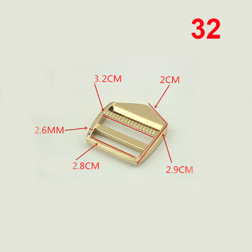 Пряжка-регулятор трехщелевая 20-38 мм арт. 2022 фото 5