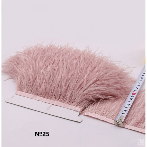 Перья страуса на ленте №2 фото 3