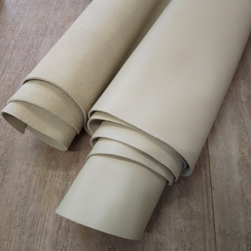 Кожа КРС 1,3-1,4 мм с покр. Экрю Италия Кожа КРС 1,3-1,4 мм с покр. Экрю Италия