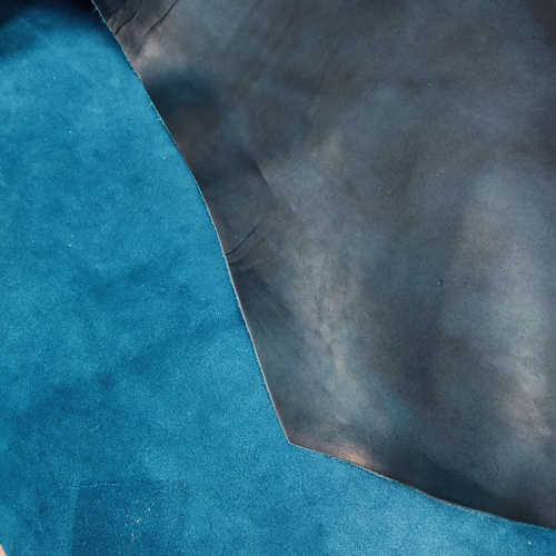 Кожа КРС 1,6-1,8 мм Фьюжен Бирюза фото 5