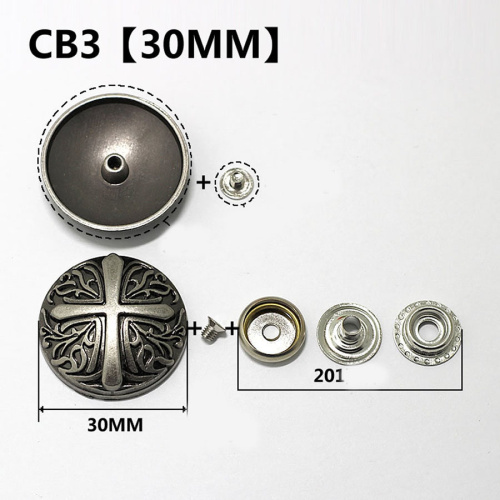 Кнопки пробивные фигурные с кончо арт.CB фото 2