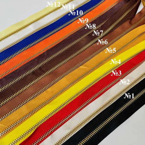 Молния металлическая №5 рулонная арт.339. Цена за 10 см фото 3