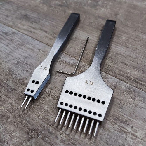 Пробойники строчные Гвозди со сменными зубьями 3-4 мм Набор фото 4