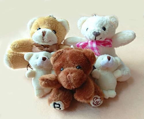 Мишки со шнурком для брелока для кукол Мишки со шнурком для брелока для кукол