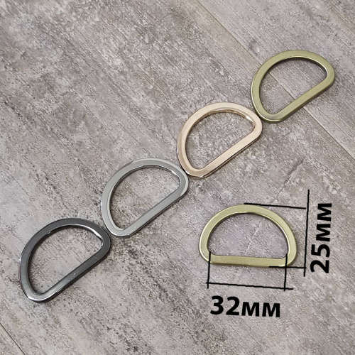 Полукольцо D-образное 16-38 мм плоское литое фото 21