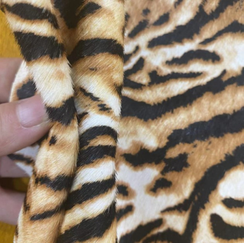 Кожа с ворсом КРС 1 мм Тигр фото 3