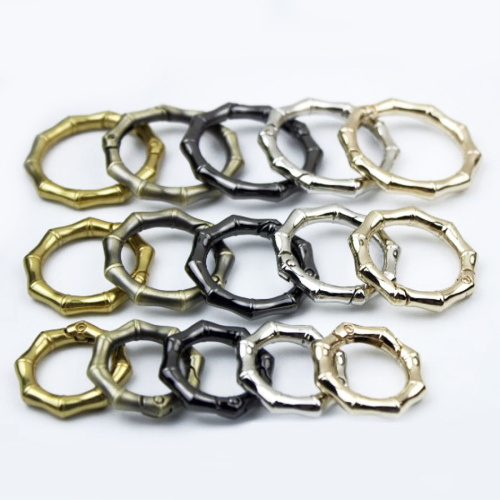 Кольцо-карабин разъемное 20-32 мм Бамбук Кольцо-карабин разъемное 20-32 мм Бамбук