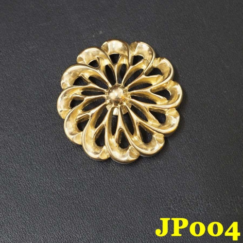 Кончо для кожаных изделий Хризантема 36 мм Латунь  JP-004 - фото товара фото 4