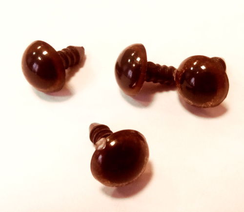 Глазки винтовые пластиковые коричневые 10 мм 2 шт | Галерея фото | Pava.pro Глазки винтовые пластиковые коричневые 10 мм 2 шт - фото товара