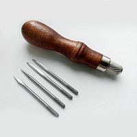 Шило швейное с 4-мя иглами  - купить для кожевенного хобби