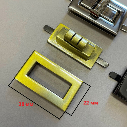 Застежка для сумки поворотная 16-25 мм арт. 2044 фото 10 Застежка для сумки поворотная 16-25 мм арт. 2044 фото 10