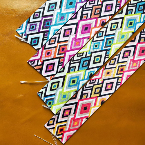 Лента ременная стропа 50 мм Пестрые ромбы фото 2