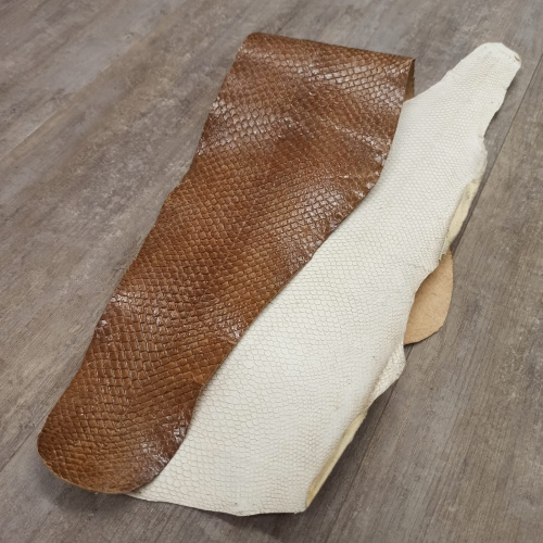 Кожа рыбы 0,7 мм Лосось коричневый/молочный Кожа рыбы 0,7 мм Лосось коричневый/молочный