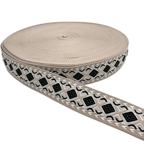 Лента ременная стропа 50 мм толщ. 2.1 мм фактурная Ромбы фото 5