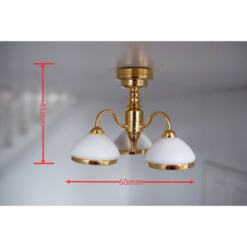 Люстра 3-рожковая на батарейке для кукол  SH D-L122 - фото товара фото 3