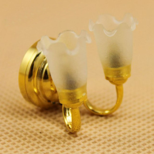 Бра двухрожковое Тюльпан на батарейке для кукол Бра двухрожковое Тюльпан на батарейке для кукол