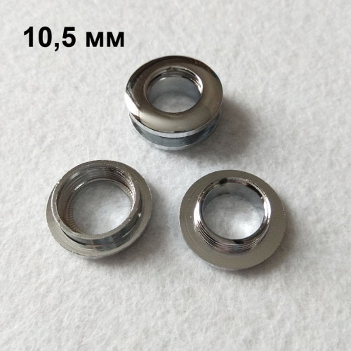 Люверсы винтовые Латунь, покрытие под серебро фото 5