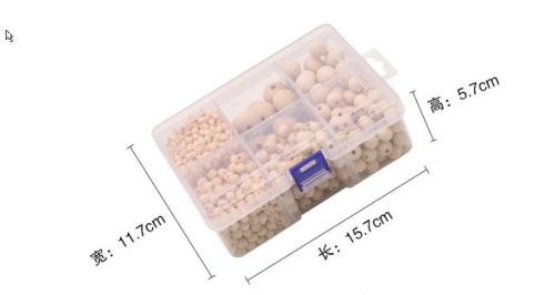 Бусины деревянные 6-20 мм в наборе  XD-D53 - фото товара фото 4