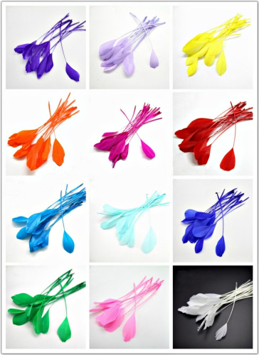 Перо гусиное фигурное 14-20 см фото 2