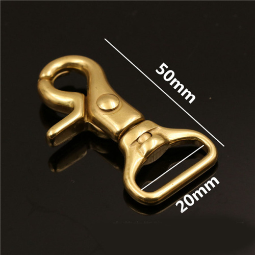 Карабин поворотный Латунь SL-001 фото 3