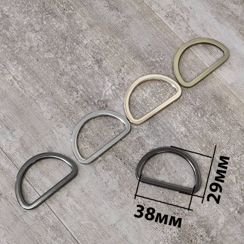 Полукольцо D-образное 16-38 мм плоское литое фото 6