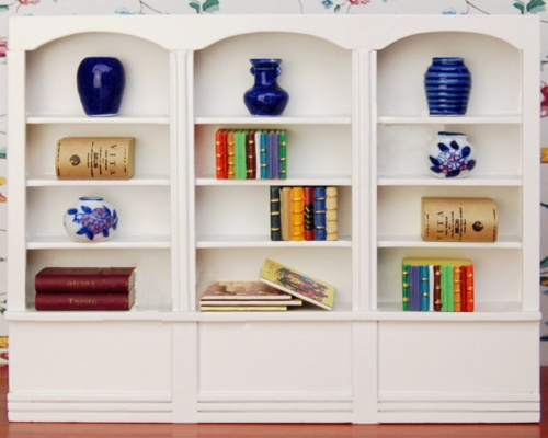 Полка большая для кукол Белый / Махагон фото 3 Полка большая для кукол Белый / Махагон фото 3