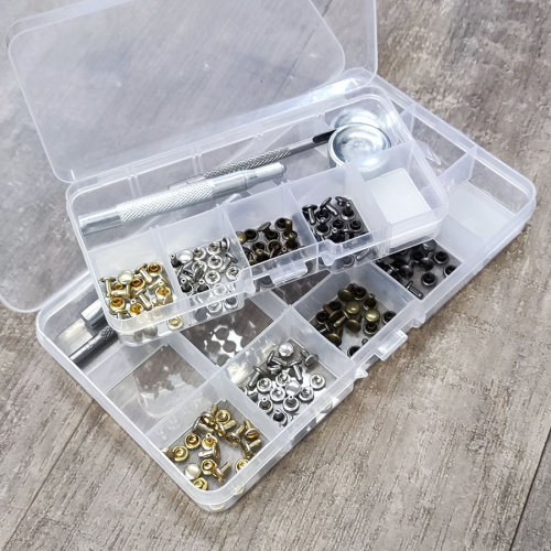 Хольнитены односторонние 6, 8, 10 Набор 40 шт. + установочный инструмент фото 6