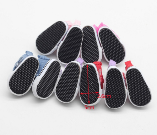 Кеды для куклы на шнурочках 5 см фото 2