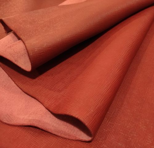 Кожа Сафьяно 1,5-1,8 мм хром. дубл. Красный Италия фото 2