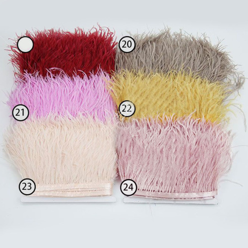 Перья страуса на ленте фото 10