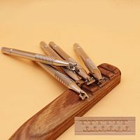 Штамп для тиснения по коже  Кружево нерж. сталь  - купить для кожевенного хобби