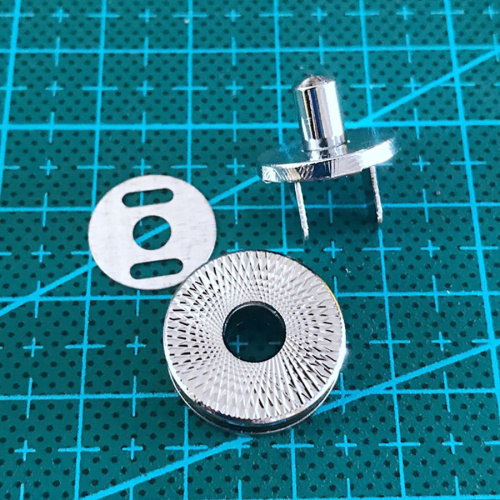 Застежка магнитная зажимная 20 мм Латунь под Серебро SKM05  SKM05s - фото товара фото 2