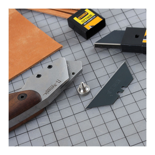 Нож для кожи профессиональный со сменным лезвием Nattools фото 6