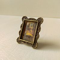 Картина для кукол в рамке настольная  - купить для кожевенного хобби