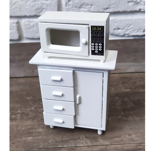 Микроволновка для кукольной кухни Белый/Серебро фото 6