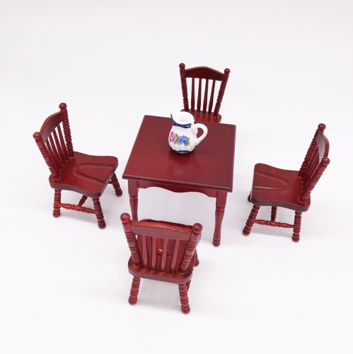 Стул для кукол Махагон Миниатюра 1:12  D SK_091 - фото товара фото 2