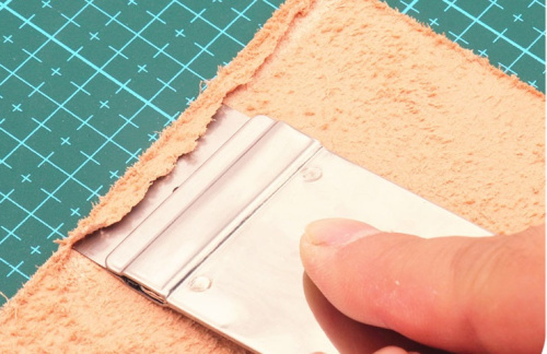 Нож шорный (шпальтовочный) №7 с черной ручкой фото 4