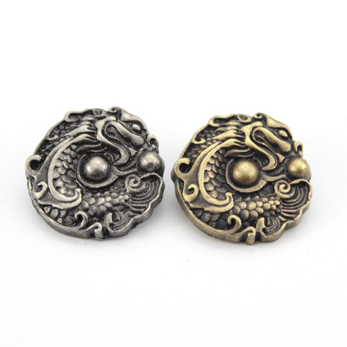 Кончо для кожаных изделий 24 мм Дракон с бусинами Кончо для кожаных изделий 24 мм Дракон с бусинами