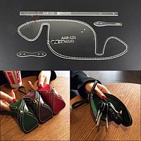 Шаблоны-лекала для ключницы AAB-121  - купить для кожевенного хобби