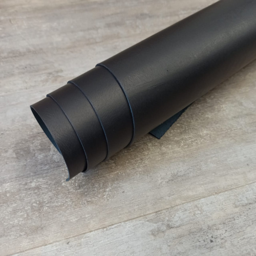 Кожа теленок 1,0 мм раст. дубл. Беби Буффало черный