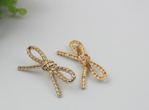 Зажим декоративный Плетеный бантик фото 4